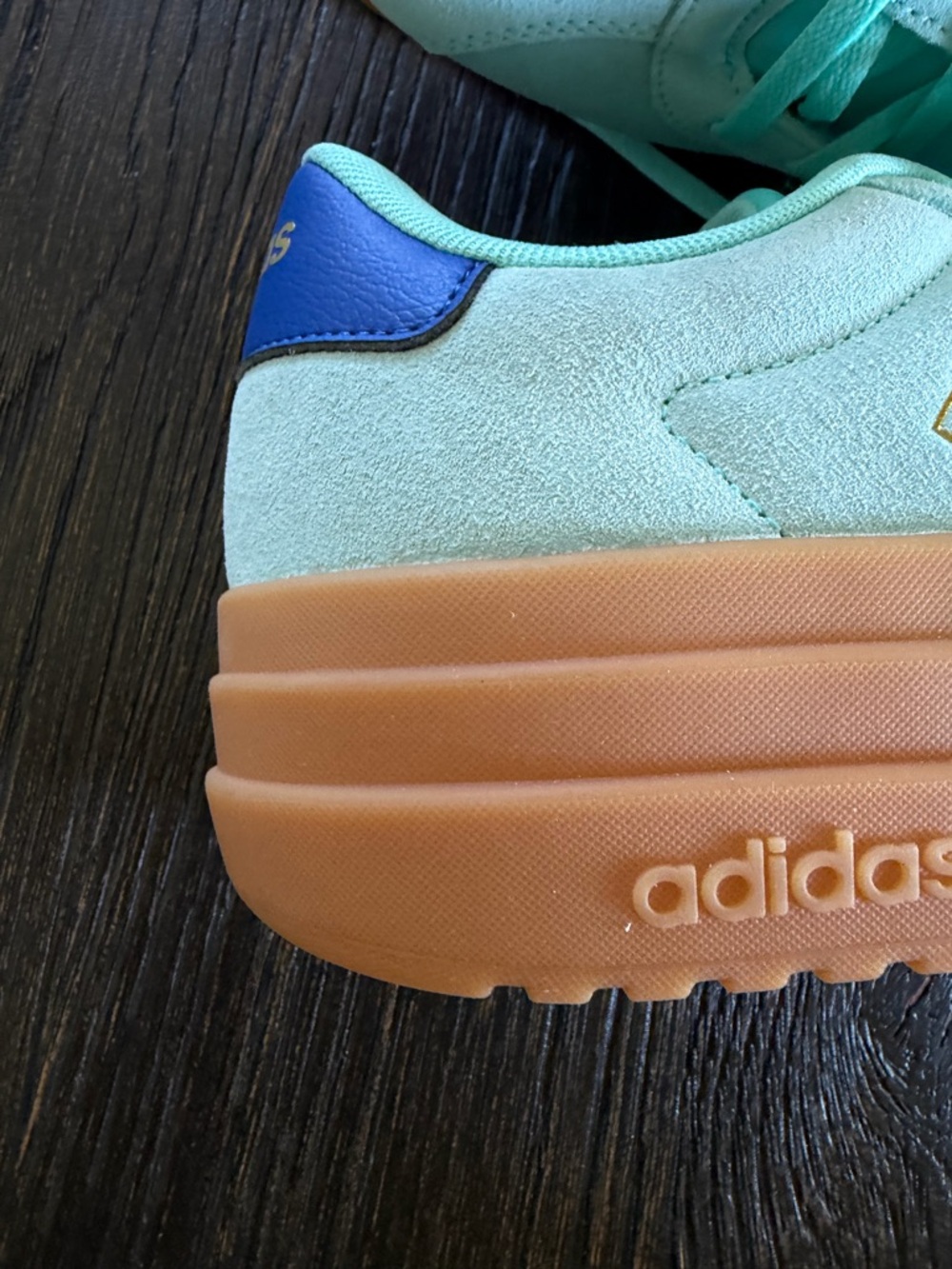 adidas Women's Originals Gazelle Bold Platform Shoes in Lucid Blue size 8 - Picture 2 of 12